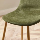Chenille Fabric Dining Chairs in Set Of 4 - Lottie