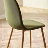 Chenille Fabric Dining Chairs in Set Of 4 - Lottie