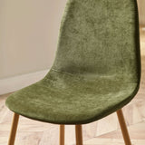 Chenille Fabric Dining Chairs in Set Of 4 - Lottie