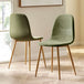 Chenille Fabric Dining Chairs in Set Of 4 - Lottie