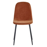 Chenille Fabric Dining Chairs in Set Of 4 - Lottie