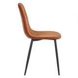 Chenille Fabric Dining Chairs in Set Of 4 - Lottie