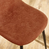 Chenille Fabric Dining Chairs in Set Of 4 - Lottie
