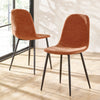 Chenille Fabric Dining Chairs in Set Of 4 - Lottie