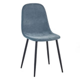 Chenille Fabric Dining Chairs in Set Of 4 - Lottie