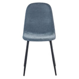 Chenille Fabric Dining Chairs in Set Of 4 - Lottie