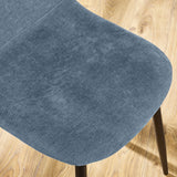 Chenille Fabric Dining Chairs in Set Of 4 - Lottie