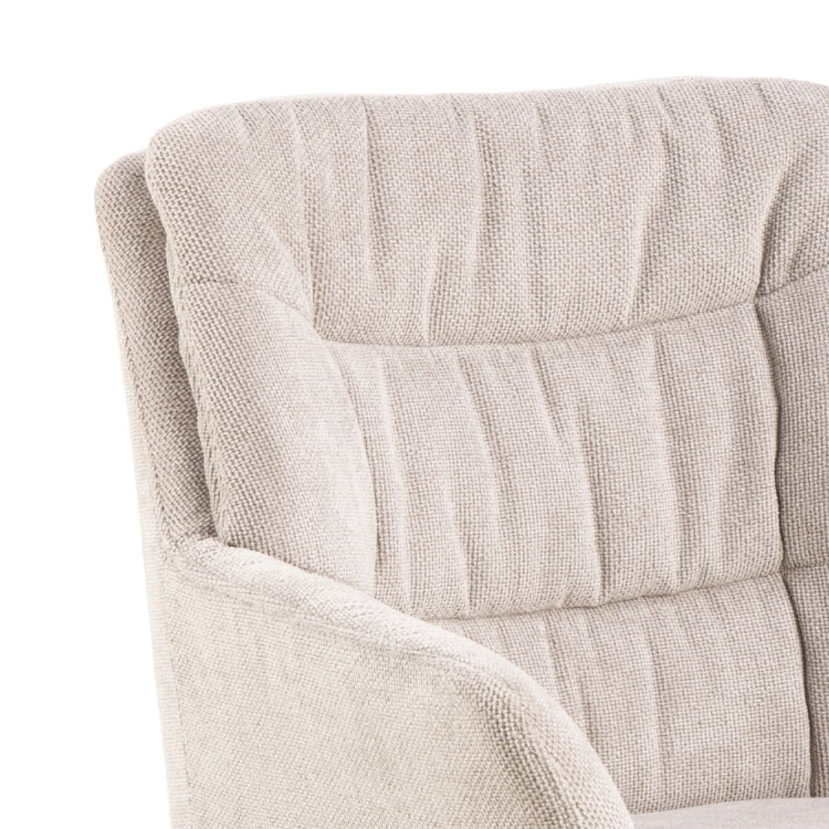 Chenille Fabric Dining Chairs in Set of 2 With Armrest Swivel - Alonso