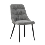 Chenille Fabric Dining Chairs in Set Of 2 - Rhodes