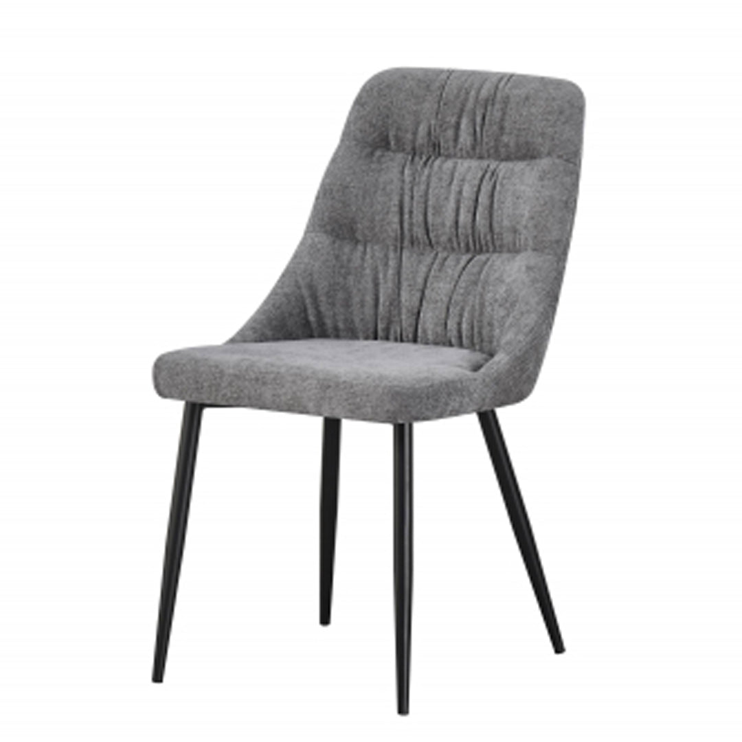 Chenille Fabric Dining Chairs in Set Of 2 - Rhodes