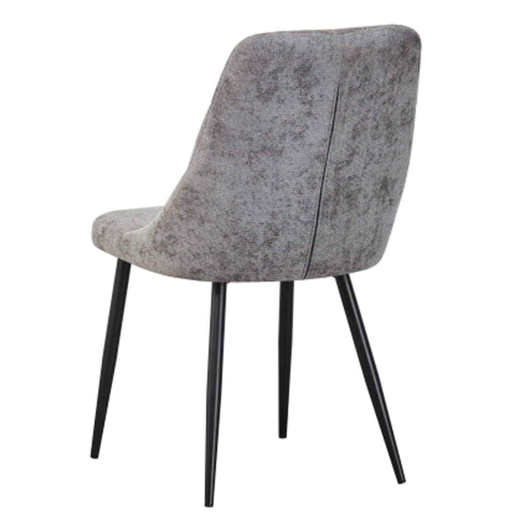 Chenille Fabric Dining Chairs in Set Of 2 - Rhodes