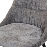 Chenille Fabric Dining Chairs in Set Of 2 - Rhodes