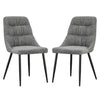 Chenille Fabric Dining Chairs in Set Of 2 - Rhodes
