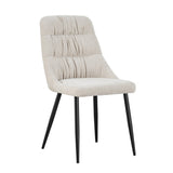 Chenille Fabric Dining Chairs in Set Of 2 - Rhodes