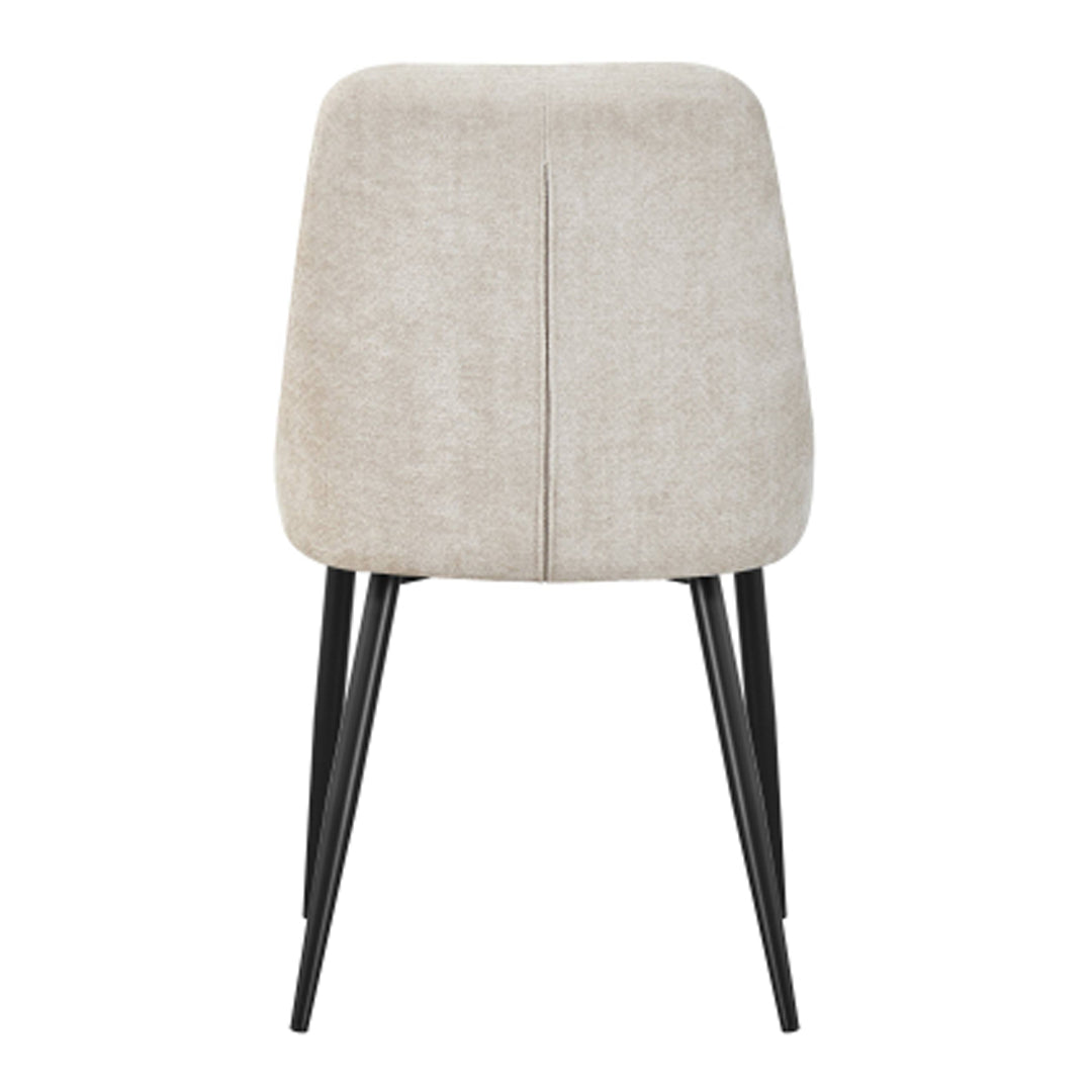 Chenille Fabric Dining Chairs in Set Of 2 - Rhodes