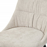 Chenille Fabric Dining Chairs in Set Of 2 - Rhodes