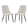 Chenille Fabric Dining Chairs in Set Of 2 - Rhodes