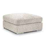Chenille Fabric Footstool - Naples