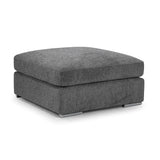 Chenille Fabric Footstool - Naples