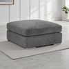 Chenille Fabric Footstool - Naples
