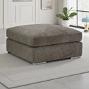 Chenille Fabric Footstool - Naples