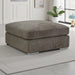Chenille Fabric Footstool - Naples