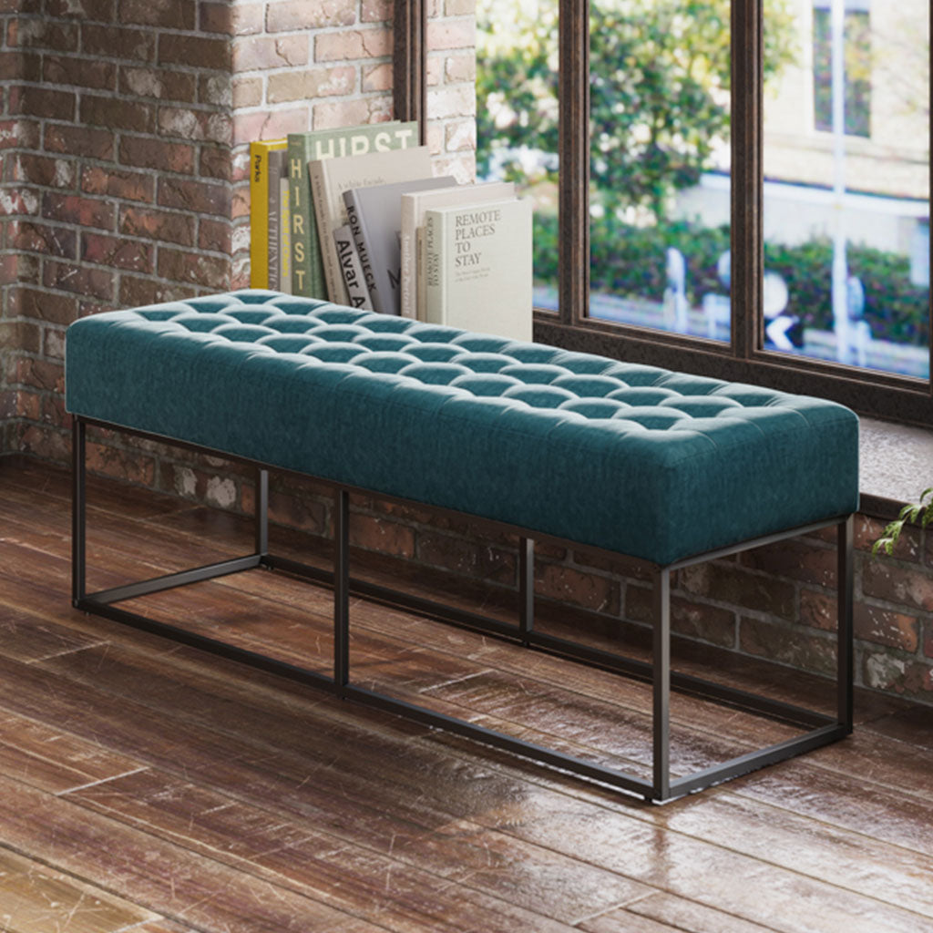 Chenille Fabric Hallway Seating Bench - Boden
