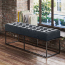 Chenille Fabric Hallway Seating Bench - Boden