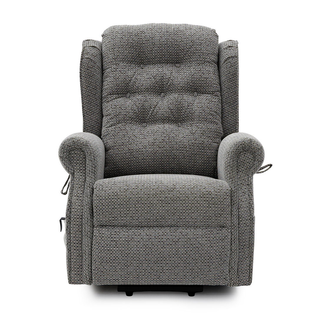 Chenille Fabric Rise and Recliner Armchair - Sienna