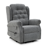 Chenille Fabric Rise and Recliner Armchair - Sienna