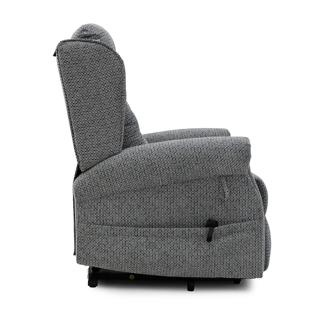 Chenille Fabric Rise and Recliner Armchair - Sienna