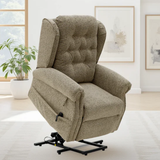 Chenille Fabric Rise and Recliner Armchair - Sienna