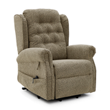Chenille Fabric Rise and Recliner Armchair - Sienna