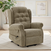 Chenille Fabric Rise and Recliner Armchair - Sienna
