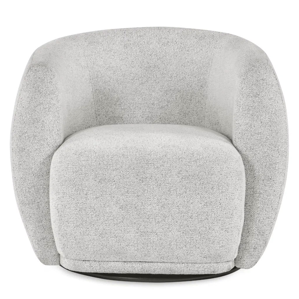 Chenille Fabric Swivel Accent Chair - Bowline