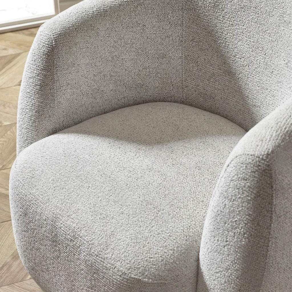 Chenille Fabric Swivel Accent Chair - Bowline