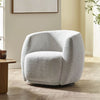Chenille Fabric Swivel Accent Chair - Bowline