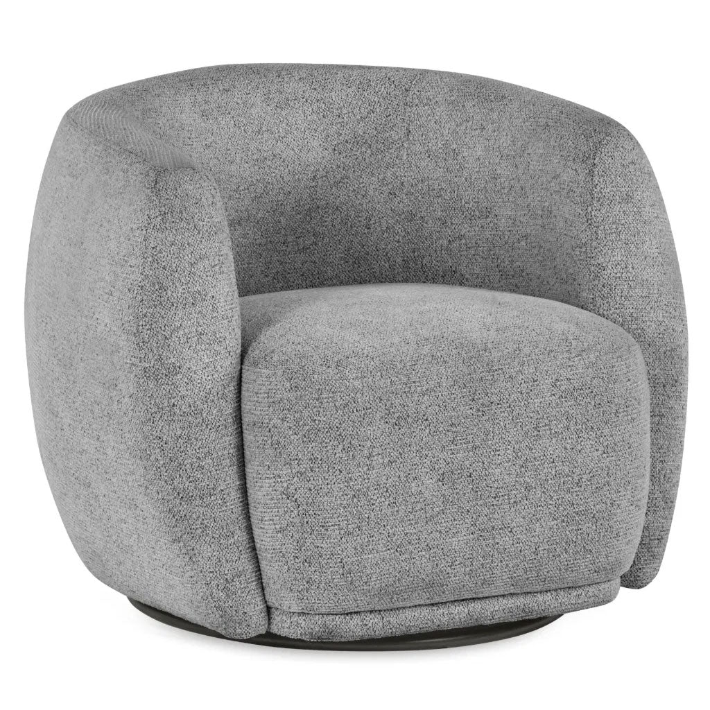 Chenille Fabric Swivel Accent Chair - Bowline