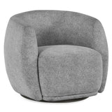 Chenille Fabric Swivel Accent Chair - Bowline