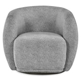 Chenille Fabric Swivel Accent Chair - Bowline