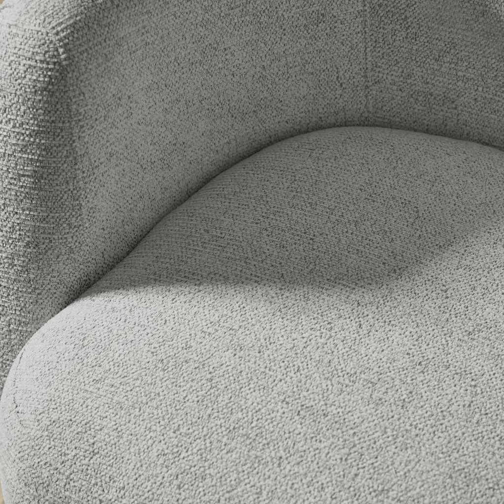 Chenille Fabric Swivel Accent Chair - Bowline