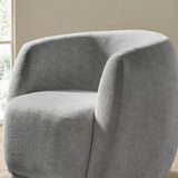 Chenille Fabric Swivel Accent Chair - Bowline