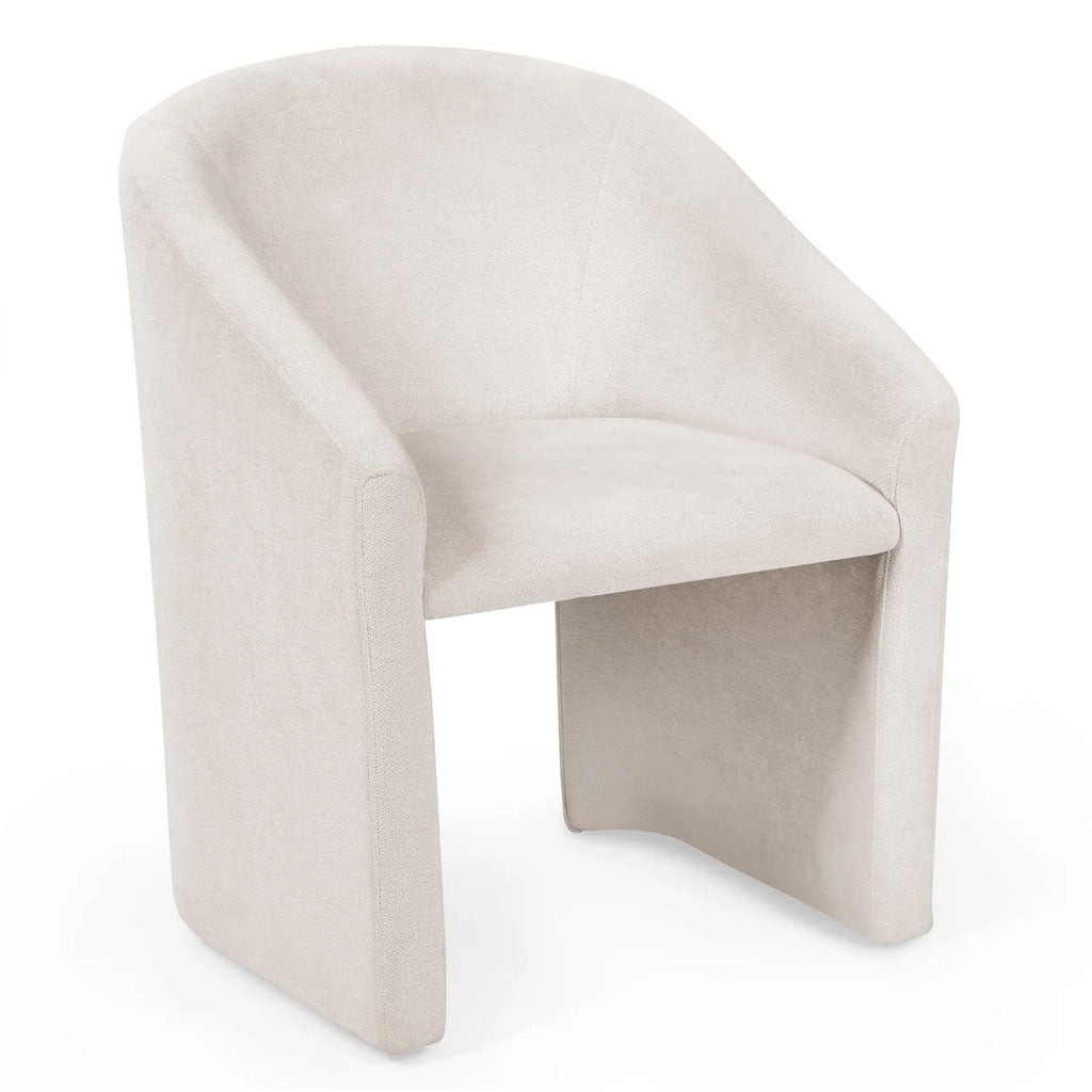 Chenille Fabric Tub Chair - Anthea