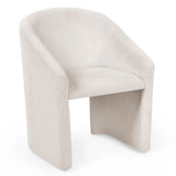 Chenille Fabric Tub Chair - Anthea