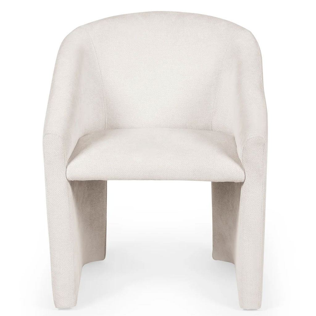 Chenille Fabric Tub Chair - Anthea