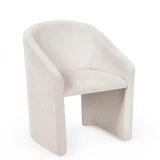 Chenille Fabric Tub Chair - Anthea