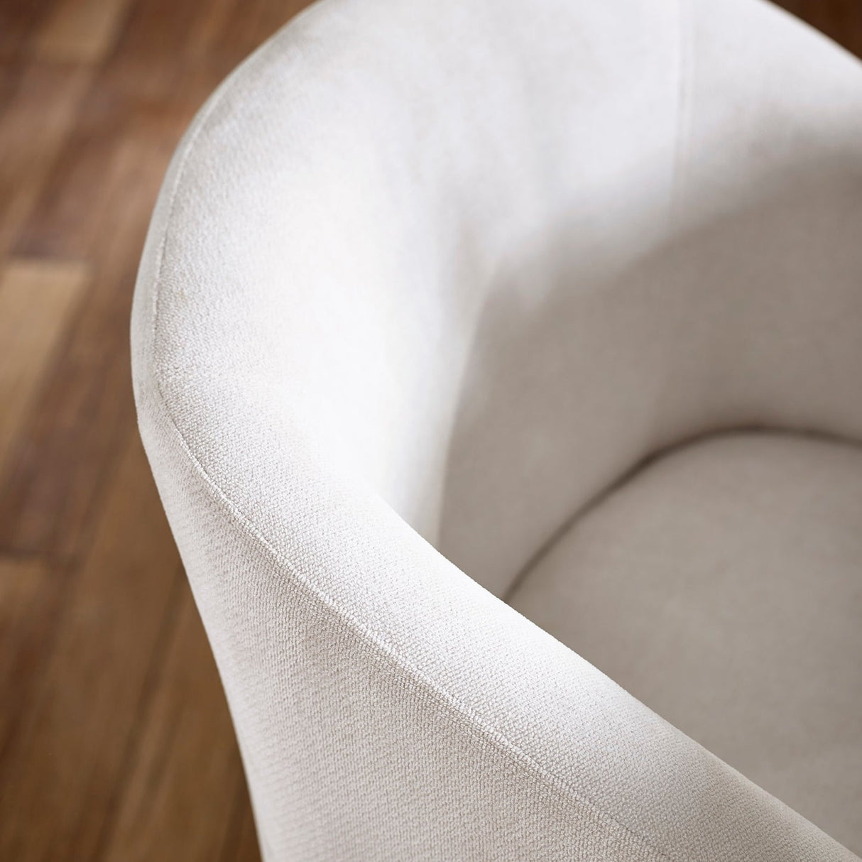 Chenille Fabric Tub Chair - Anthea