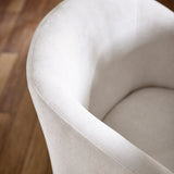 Chenille Fabric Tub Chair - Anthea