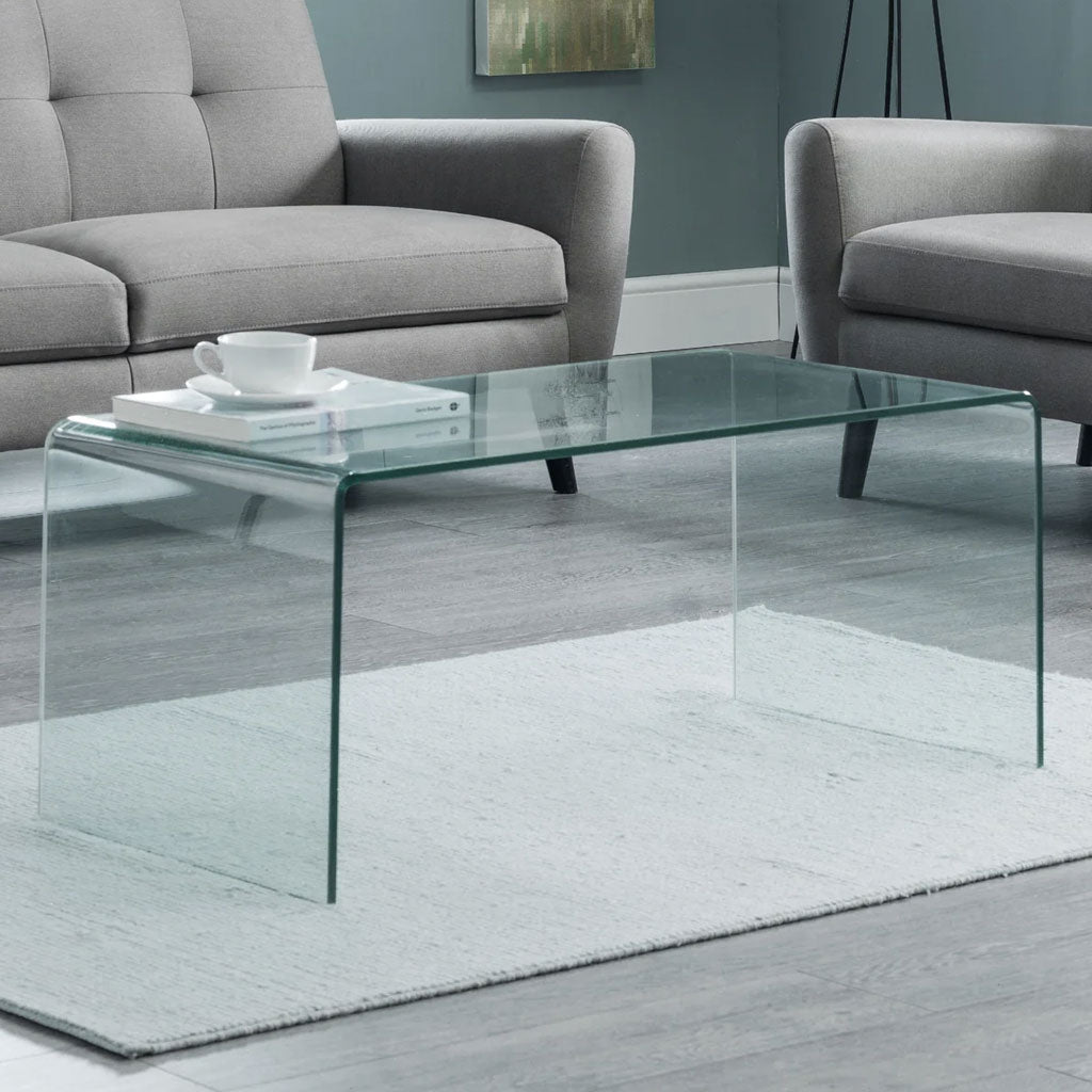 Clear Glass Coffee Table - Amalfi
