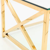 Clear Glass Coffee Table Rectangular - Miami